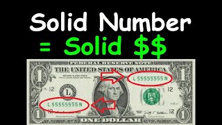 Celebrity What is a Solid Serial number dollar bill worth? Will near solid Fancy bank notes be worth big $$? Net Worth
