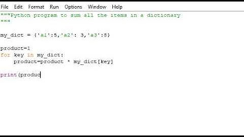 Python program to sum all the items in a dictionary