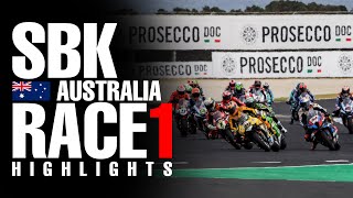 Race 1 SBK Australia 2024 Highlights