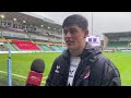 Louis Rees-Zammit on his two try performance against Northampton Saints