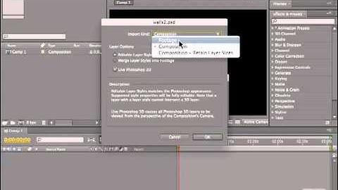 Adobe After Effects CS5 Tutorials - 3D Layer Import, Import 3D Layer Part No.3