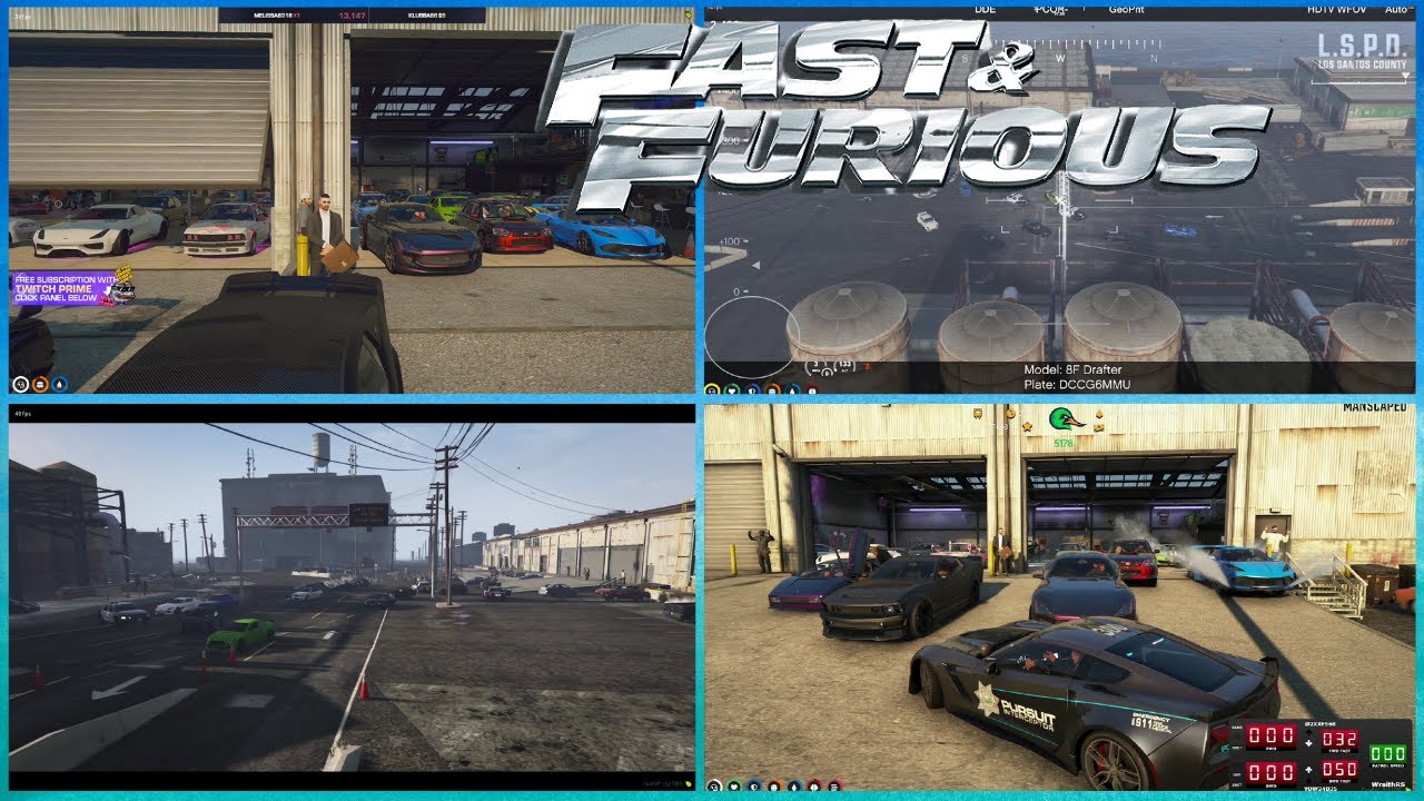 Fast and Furious in NoPixel Tuner Shop (all POVs) | NoPixel 3.0 GTA RP
