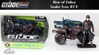 G I Joe Rise of Cobra Snake Trax ATV Unboxing and Review