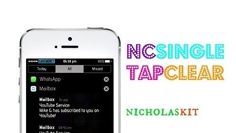 [iOS 7 Cydia Tweak] NCSingleTapClear | Clears Notification with a Single Tap