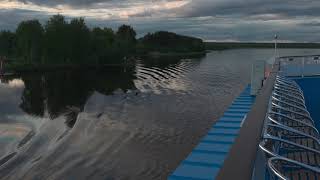 картинка: Река Свирь, пейзажи с борта теплохода