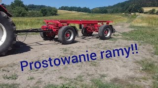 Prostowanie ramy!! Przyczepa HL 6011