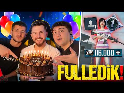 3 YOUTUBER SIFIR HESABA 116.000 UC'LİK PAKET ALIP FULLEDİK!