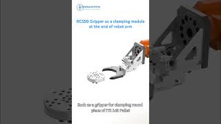 RCS50 Gripper as a clamping module at the end of robot arm #robot #cncmachine #machine