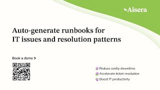 Auto-generate runbooks for IT issues and revolution patterns