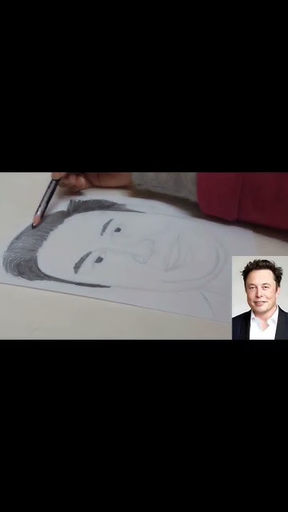 How To Draw "ELON MUSK" - YouTube