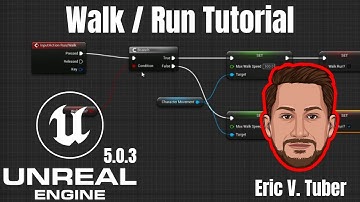 How To Make A Blueprint to Toggle Walk and Run In Unreal Engine 5 | Shift Key Toggle - UE5 Tutorial