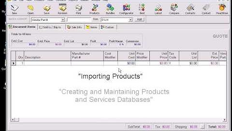 Setting Up the Ingram Micro Products Data Source for QuoteWerks