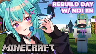 【MINECRAFT】 REBUILDING W/ NIJI EN! 【NIJISANJI EN | Finana Ryugu】 「NIJI EN Collab」