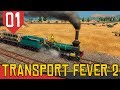 O MELHOR início Possível Para Ficar RICO - Transport Fever 2 #01 [Série Gameplay Português PT-BR]