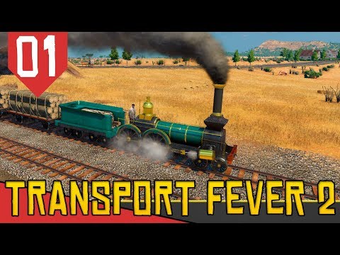 O MELHOR início Possível Para Ficar RICO - Transport Fever 2 #01 [Série Gameplay Português PT-BR]