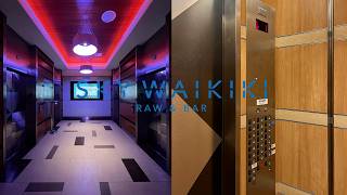 Interesting Westinghouse (mb. Schindler) Traction Elevators - SKY Waikiki Raw & Bar - Honolulu, HI