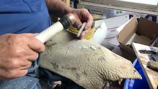 Removing huge turtle back