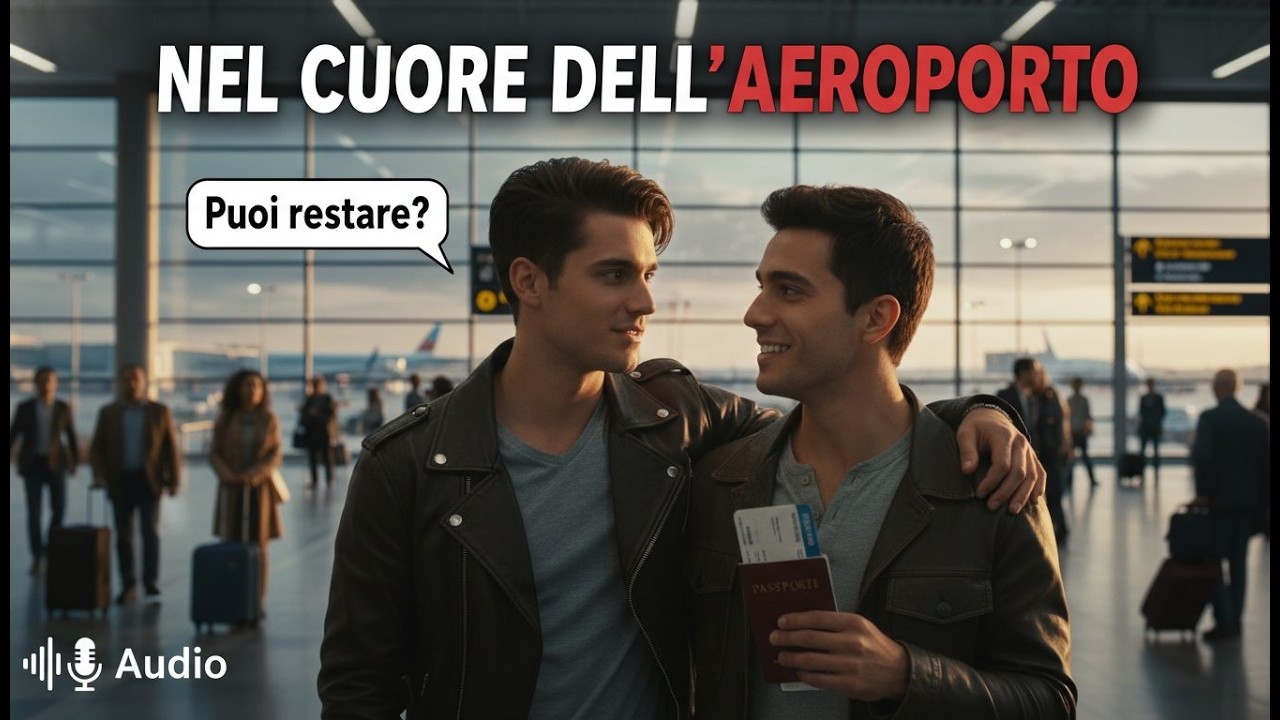Nel mezzo di un aeroporto affollato, ho chiesto: 'Puoi restare?' – e lui ha sorriso e annuito,...