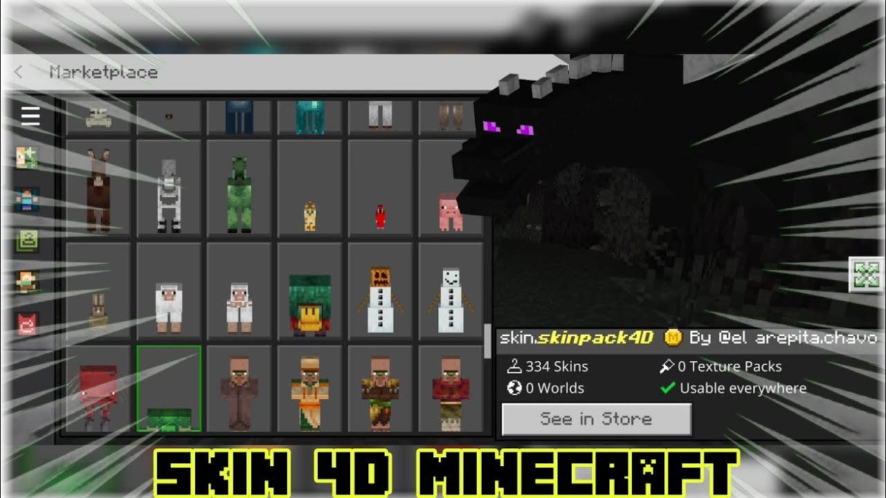 SKIN 4D FOR MINECRAFT 1.21.60 [MEDIAFIRE] - YouTube