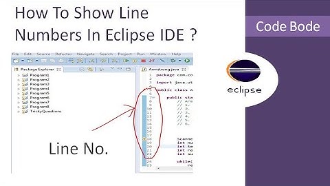 Eclipse How To Show Line Numbers | Eclipse Shortcuts | Eclipse Tips & Tricks | Code Bode