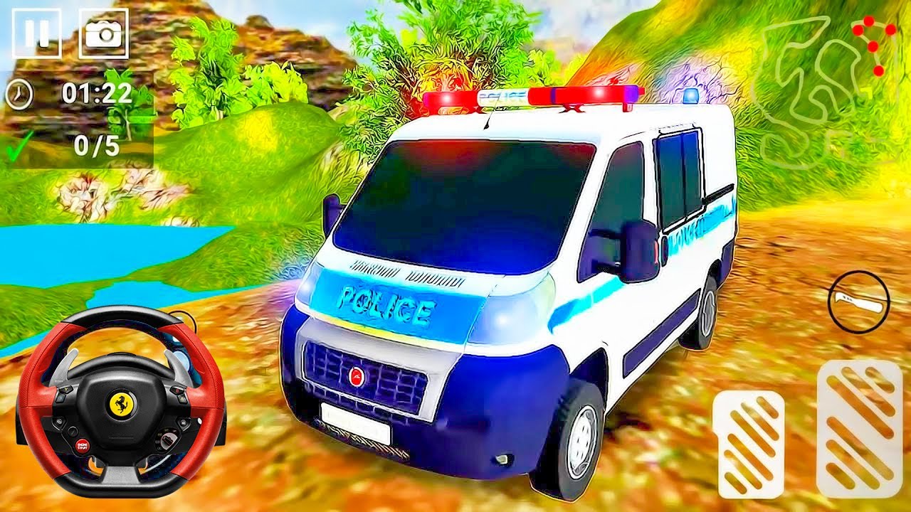 Offroad Police Van Driving Simulator । Off Road Police Duty । Android Gameplay