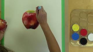 TIMELAPSE - Paint an Apple with PanPastel 5 Color Starter Set