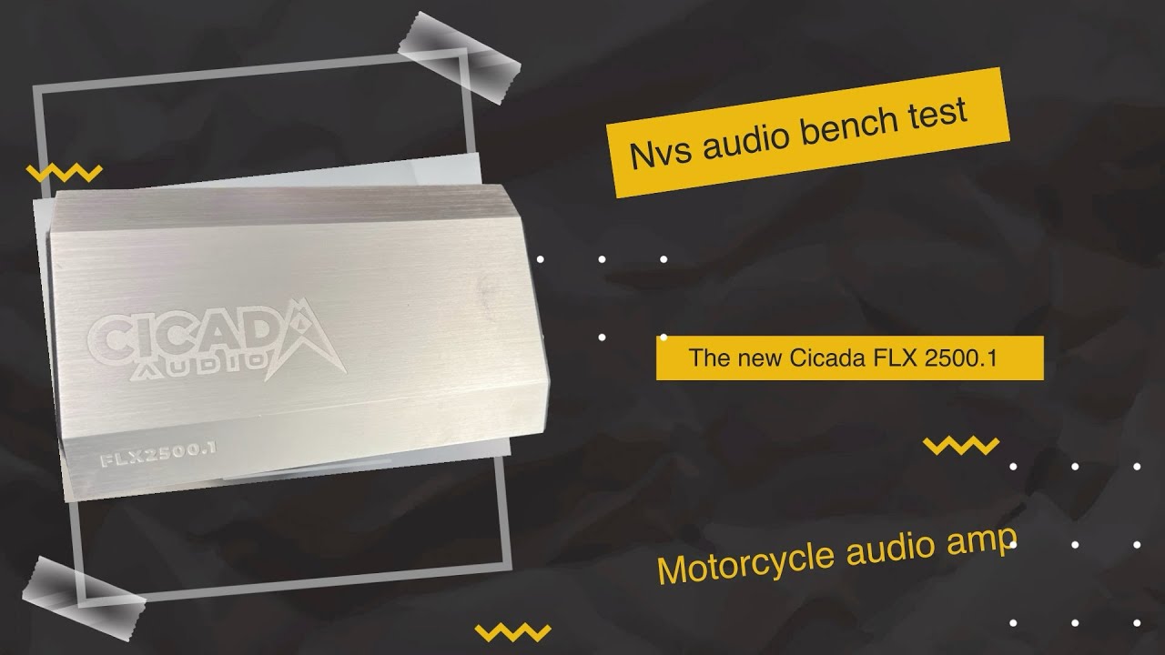 NVS Audio bench test the new Cicada Audio FLX 2500.1 motorcycle