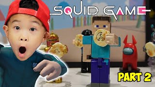 SQUID GAME with Game Characters! Among us, Minecraft, Roblox! Part 2