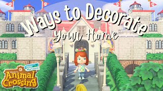 15 Ideas for Decorating Around YOUR Animal Crossing House! // animal crossing new horizons