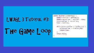 3D Game with LWJGL 3 Tutorial - #3 The Game Loop