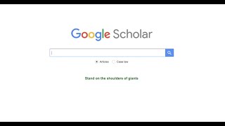 Google Scholar Tutorial: Locate Research Articles