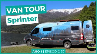 VAN TOUR SPRINTER  [The CUTEST motorhome in BRAZIL] |  [USHUAIA to ALASKA]  Ep. 37