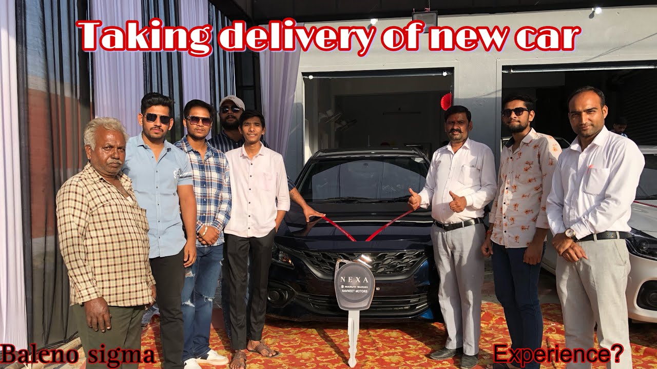 TAKING DELIVERY OF OUR 1st CAR | #marutisuzuki #balenosigma #baleno #firstcar