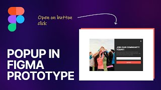 How to create popup in Figma | Figma tutorial for beginners