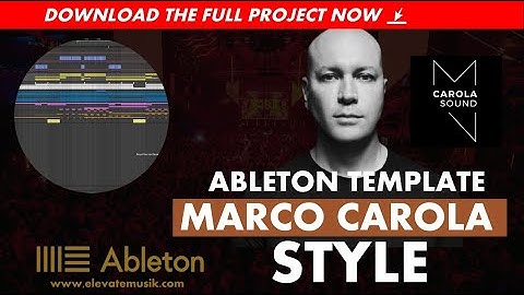 How To Make Tech House Like Marco Carola [Template+Samples]