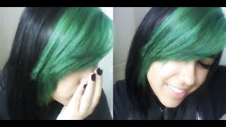 Dying My Bangs Green