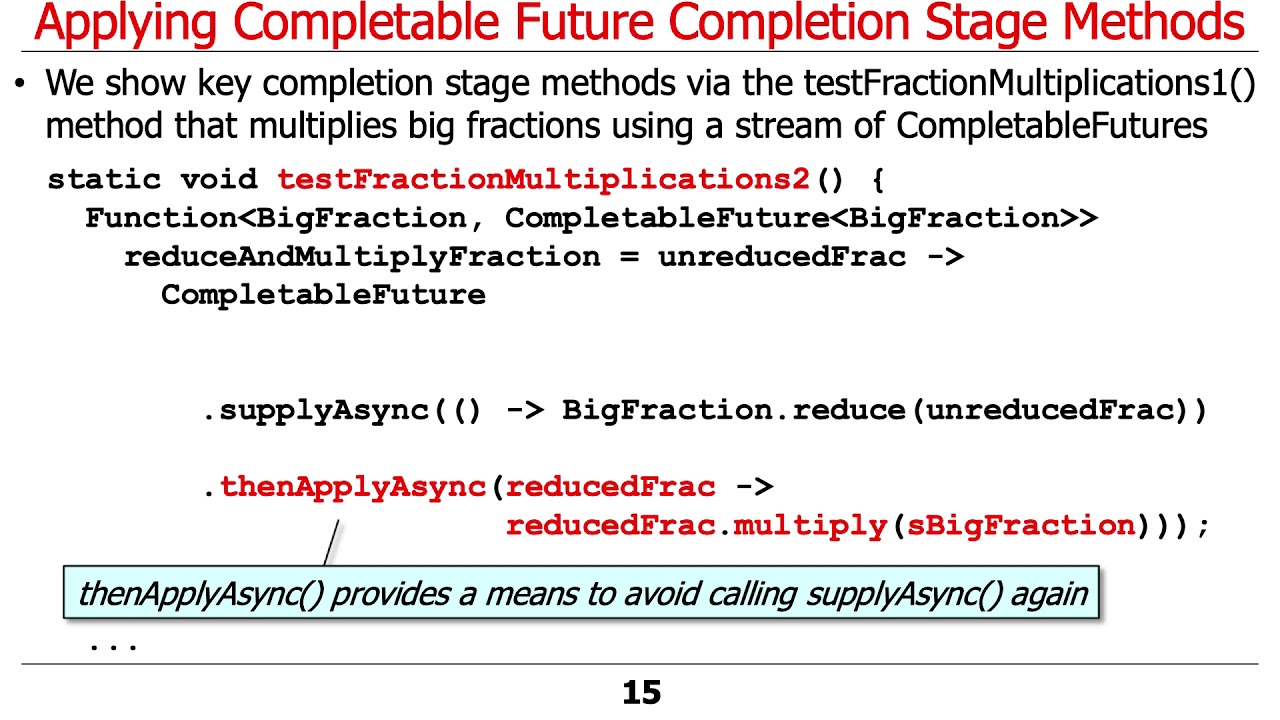 Advanced Java Completable Future Features: Applying Completion Stage ...