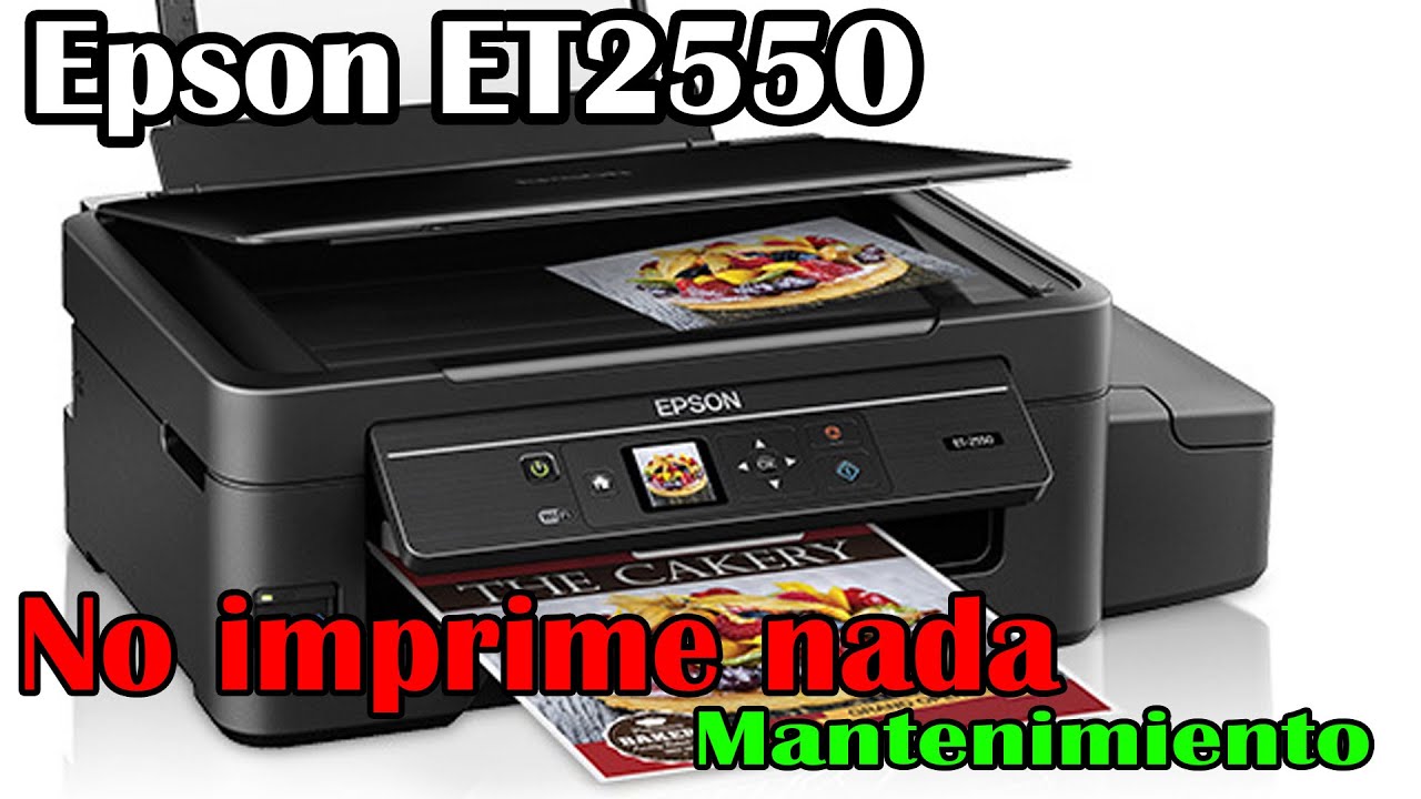💪Epson ET2550 no imprime nada, impresora guardada por meses - YouTube