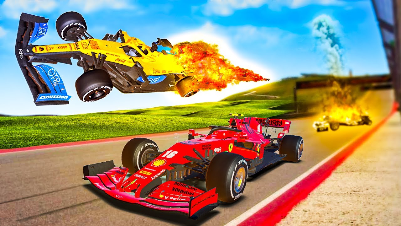 CRASHING Formula 1 Cars to Win the Race in F1 2020! YouTube