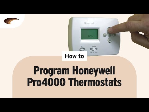 Honeywell Home Pro 4000 Programmable Thermostat Product Guide Operating  Manual 