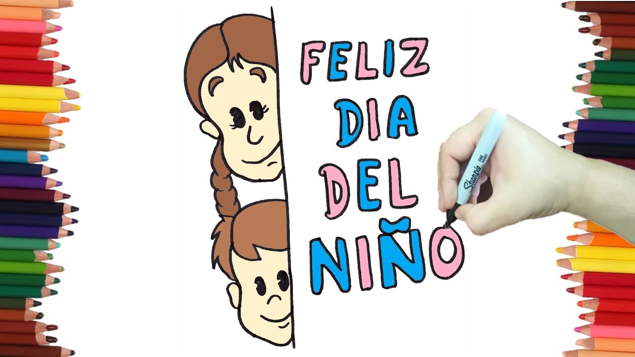 Como dibujar UNOS NIÑOS PARA EL DIA DEL NIÑO paso a paso y muy facil - Dibujos  para colorear - thptnganamst.edu.vn