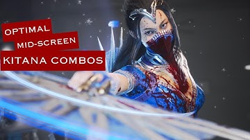 Optimal Mid-Screen Kitana Combos (Sonya Kameo) | Mortal Kombat 1