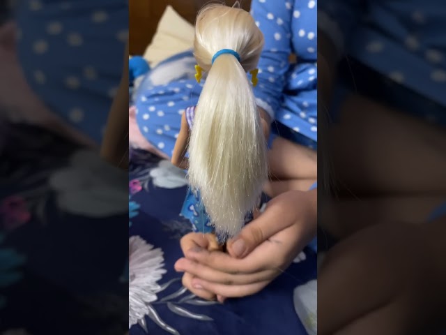 Barbie hair style #ytshorts #barbiestyle #hairstyle 💘🥰