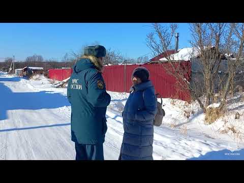 Профилактический рейд по повышению пожарной безопасности в частном секторе города Южно-Сахалинска