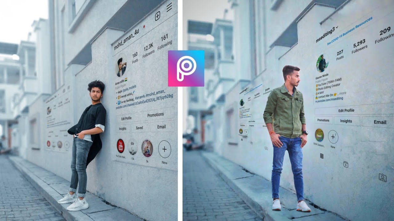 Instagram Profile wall photo Editing Part-2 | PicsArt photo Editing -  YouTube