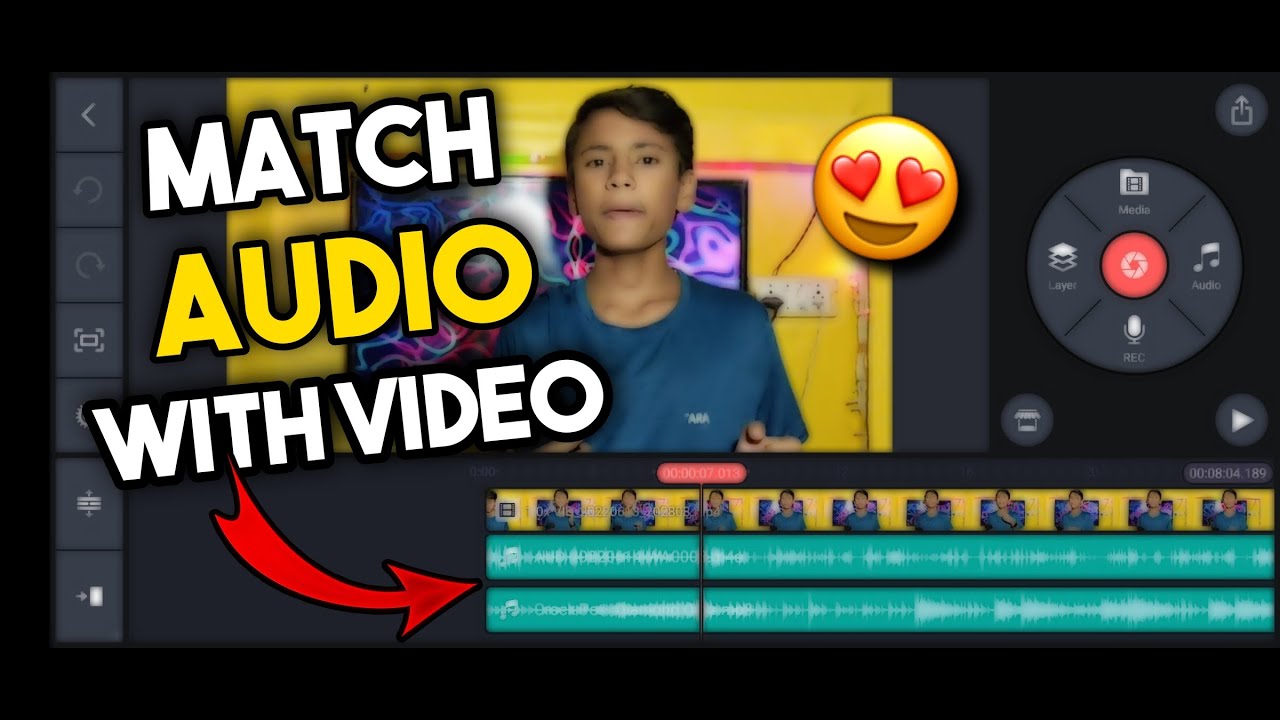 How To Match Audio With Video Kinemaster | sync audio with video in ...
