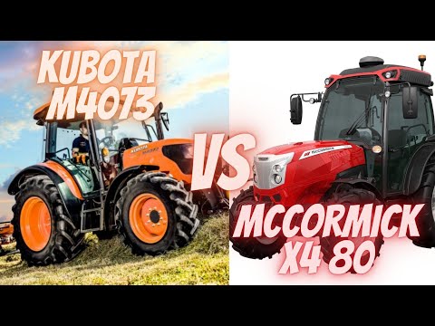 Video KUBOTA  M4073  VS MCCORMICK X4 80 #top #tractor #kubota #mccormick - youtube