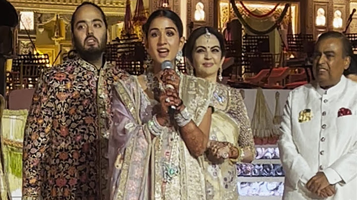 Anant Ambani & Radhika Merchant FIRST Speech After Marriage | Shown Respect To Employee And Staff