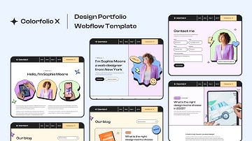 Colorfolio X -  Design Portfolio Webflow Template | BRIX Templates