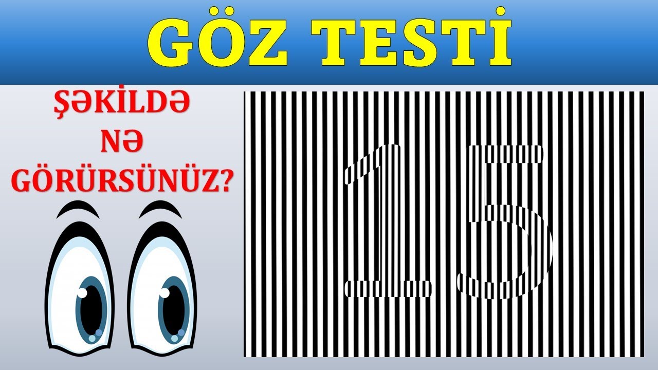 Gz Testi killrdki rqmlri tapa bilrsiniz